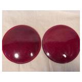 Red Glass 7.5 Inch Traffic Light Covers