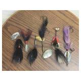 Variety Lot of 6 Spinner Fishing Lures