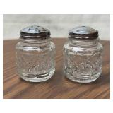 Pressed Glass Salt and Pepper Shakers