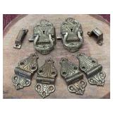 Assortment of Antique Locks, Hinges