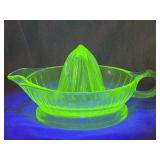 Uranium Glass Lemon Juicer