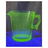 1 Quart Uranium Glass Measuring Cup