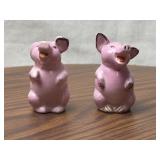 Porcelain Pig Salt and Pepper Shakers