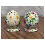 Pair of 8 Bit Egg Salt and Pepper Shakers