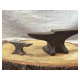 Pair of Miniature Anvils: 3 and 7 Inches