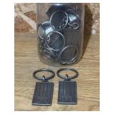 Jar of 2 Inch WI 9/11 Memorial Keychains