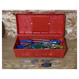 Toolbox with Assorted Small Tools