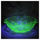 Hazel Atlas Uranuum Glass Bowl