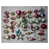 Lot of Vintage Blown Glass Christmas Ornaments