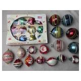 Lot of Vintage Blown Glass Christmas Ornaments