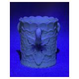Uranium Milk Glass 4 Inch Vase/Planter