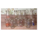 Collection of Pint Milk Bottles
