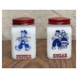 Dutch Children Sugar and Pepper Shakers