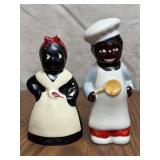 Cook Staff Black Americana Salt & Pepper Shakers