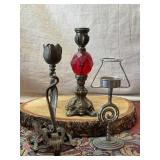 Three Candle Holders
