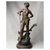 Laboureur by Aug. Moreau Cast Statue