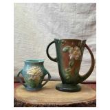 Roseville Pottery 4 and 7.5 Inch Vases