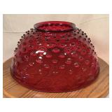 14 Inch Cranberry Glass Hanging Lamp Shade