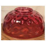 14 Inch Cranberry Glass Hanging Lamp Shade