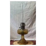 Amber Glass Oil Lamp