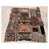 7 Foot by 6 Foot Hand Stitched Quilted Blanket