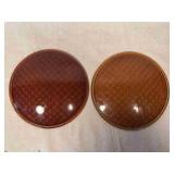 Amber Glass 7.5 Inch Traffic Light Covers