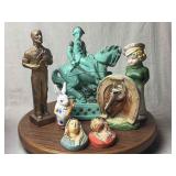 Chalkware Figurine Assortment