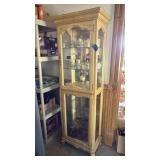 Yellow Painted Display Cabinet