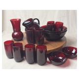 Ruby Depression Glassware