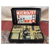 Vintage Microset Microscope Set