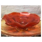 Viking Glass Double Crimped Candy Dish