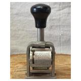 Roberts Numbering Machine Stamp Model 150