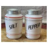 Retro Glass Salt and Pepper Shakers