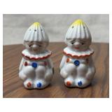 Sad Clown Salt and Pepper Shakers