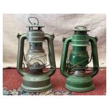 Pair of 8 Inch Vintage Kerosene Lanterns