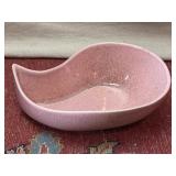 Pink Speckled Red Wing Pottery Appetizer Bowl