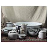 Porcelain Enamelware Lot