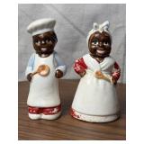 Chef Black Americana Salt and Pepper Shakers