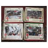 Four Sets of 20 Vintage Fancy Christmas Lights
