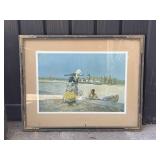 Framed Flower Girl by Hal Hurst Art Print
