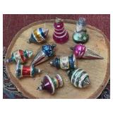 Vintage Blown Mercury Glass Christmas Ornaments