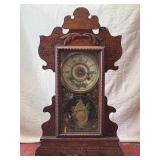 Antique Mew Hacen Mechanical Mantle Clock