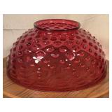 14 Inch Cranberry Glass Hanging Lampshade