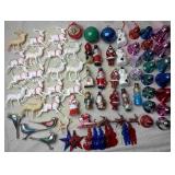 Lot of Vintage Plastic Christmas Ornaments