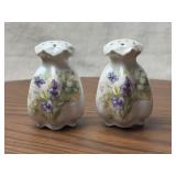 Porcelain Floral Salt and Pepper Shakers