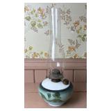 Hand Painted Oil Lamp