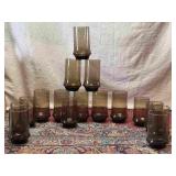 Smoked Glassware Set