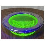 Farberware Uranium Glass Relish Tray