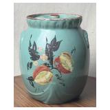 Ceramic Pottery Painted Cookie Jar