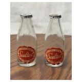 Sealtest Milk Bottle Salt and Pepper Shakers